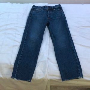 Gap cheeky straight high rise size “26” womens dark wash jeans